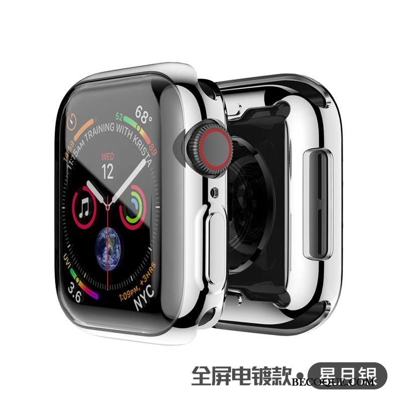Kuori Apple Watch Series 3 Laukut Pinnoitus Läpinäkyvä, Kotelo Apple Watch Series 3 Metalli Kulta Päivää