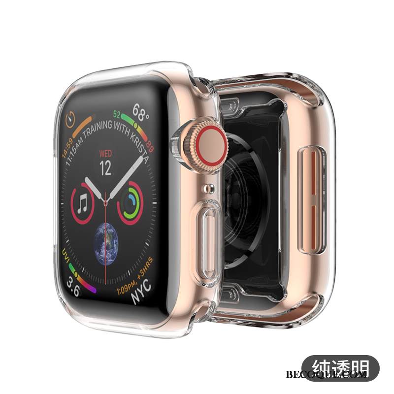 Kuori Apple Watch Series 3 Laukut Pinnoitus Läpinäkyvä, Kotelo Apple Watch Series 3 Metalli Kulta Päivää