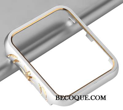 Kuori Apple Watch Series 3 Metalli Murtumaton Kuvio, Kotelo Apple Watch Series 3 Suojaus Kehys Kulta