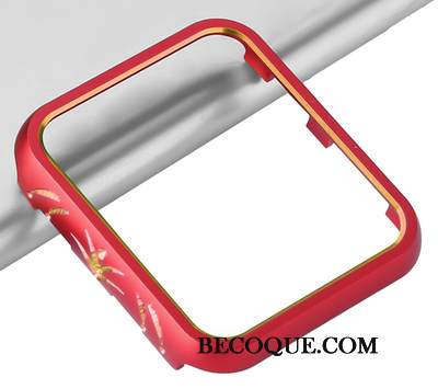 Kuori Apple Watch Series 3 Metalli Murtumaton Kuvio, Kotelo Apple Watch Series 3 Suojaus Kehys Kulta