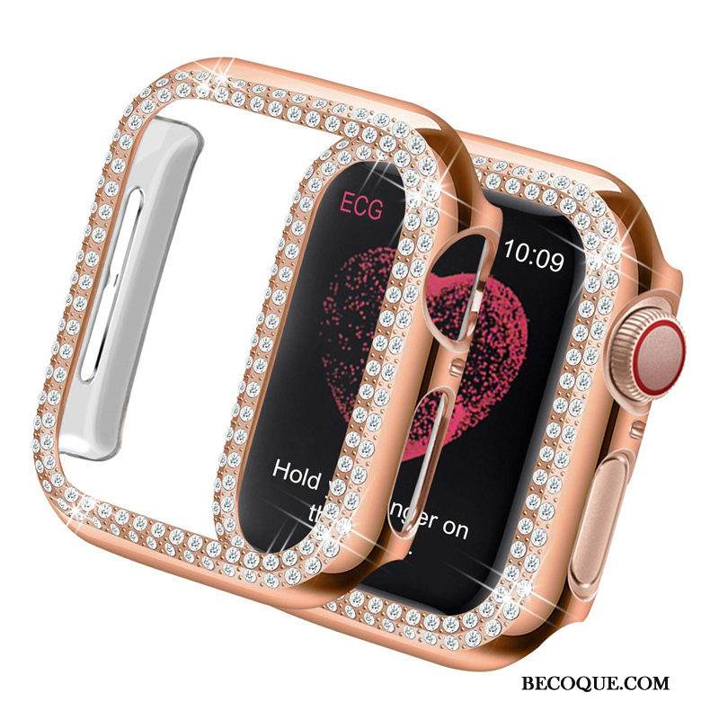 Kuori Apple Watch Series 3 Strassi Kehys Kova, Kotelo Apple Watch Series 3 Rhinestone Inlay Pinnoitus Kevyt