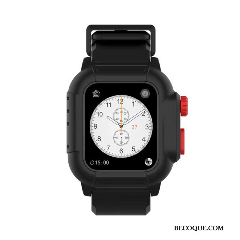 Kuori Apple Watch Series 3 Suojaus Running Suuntaus, Kotelo Apple Watch Series 3 Musta Läpäisemätön