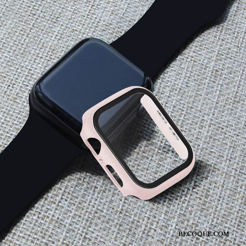 Kuori Apple Watch Series 4 Laukut Karkaisu Punainen, Kotelo Apple Watch Series 4 Suojaus Kehys Kalvo