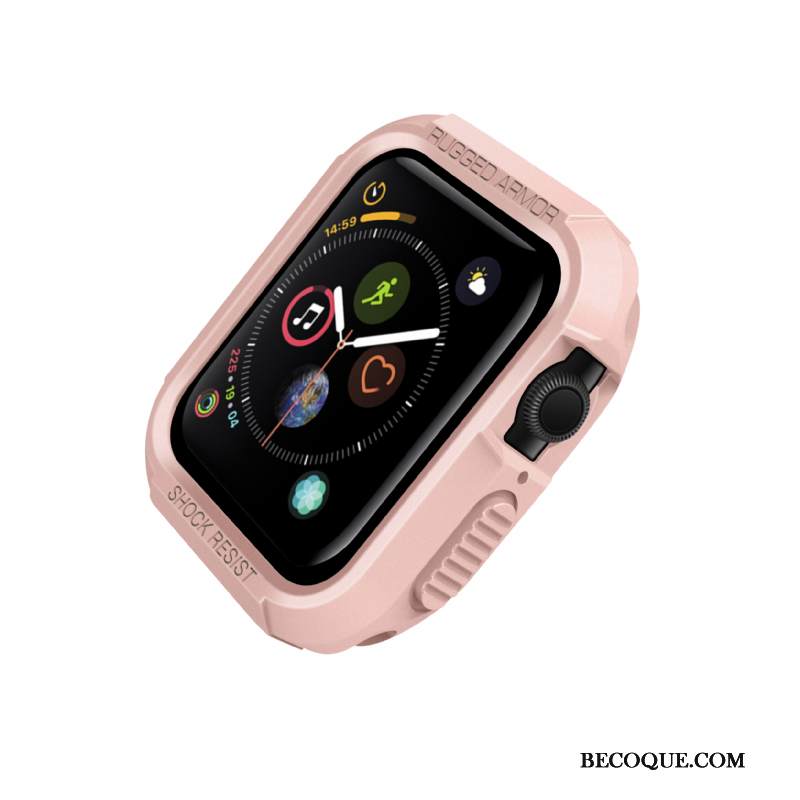 Kuori Apple Watch Series 4 Silikoni Valkoinen Murtumaton, Kotelo Apple Watch Series 4 Suojaus