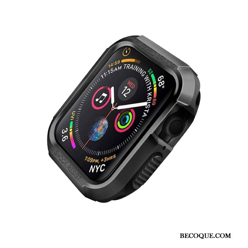 Kuori Apple Watch Series 4 Silikoni Valkoinen Murtumaton, Kotelo Apple Watch Series 4 Suojaus