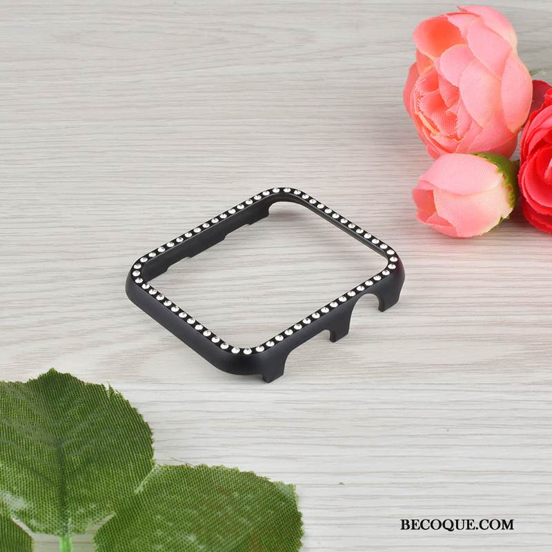 Kuori Apple Watch Series 4 Suojaus Trendi Lisävarusteet, Kotelo Apple Watch Series 4 Rhinestone Inlay Murtumaton Punainen