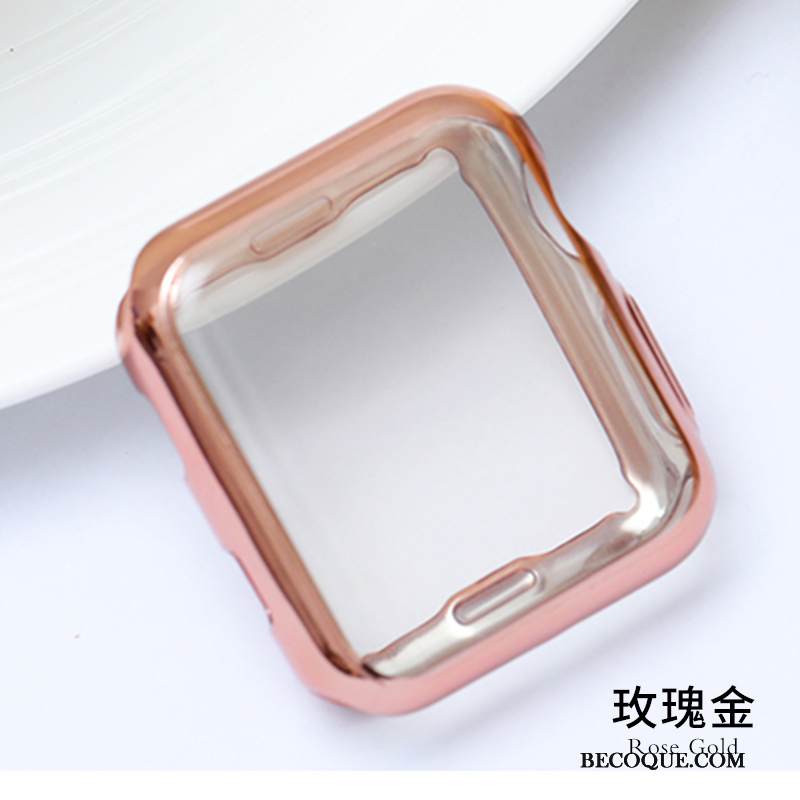 Kuori Apple Watch Series 5 Laukut Hopea Malli, Kotelo Apple Watch Series 5 Pehmeä Neste Pinnoitus Kalvo