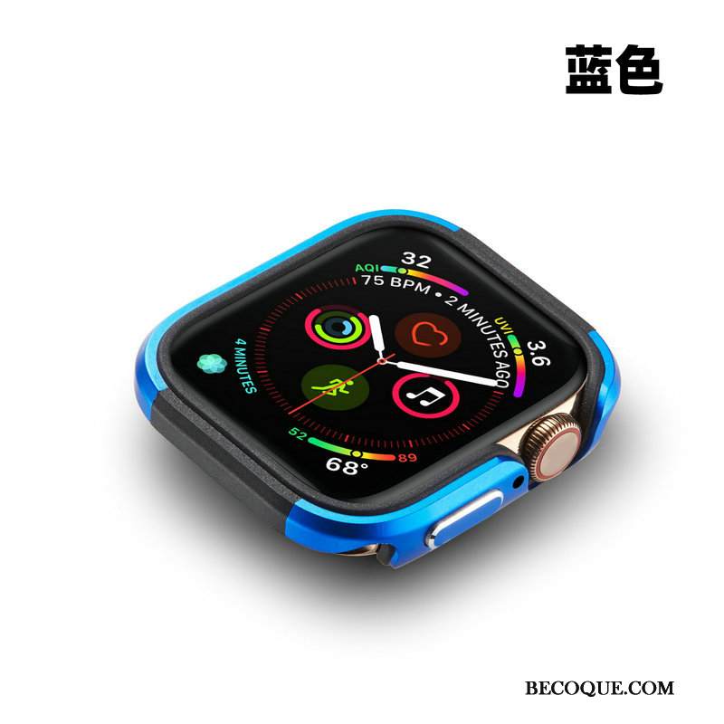 Kuori Apple Watch Series 5 Metalli Sininen Murtumaton, Kotelo Apple Watch Series 5 Suojaus Kehys