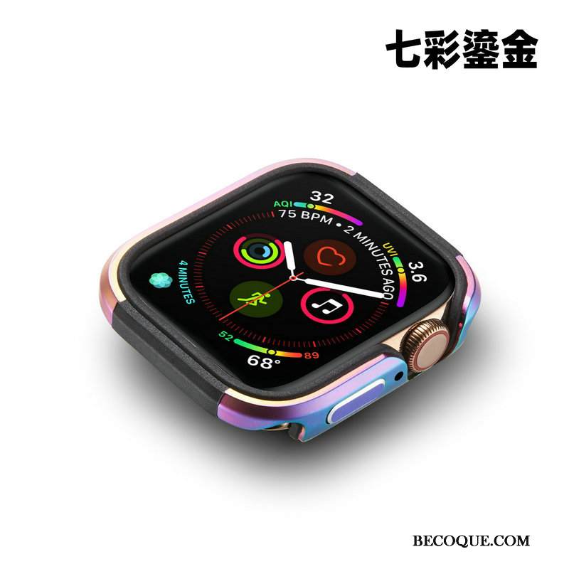 Kuori Apple Watch Series 5 Metalli Sininen Murtumaton, Kotelo Apple Watch Series 5 Suojaus Kehys