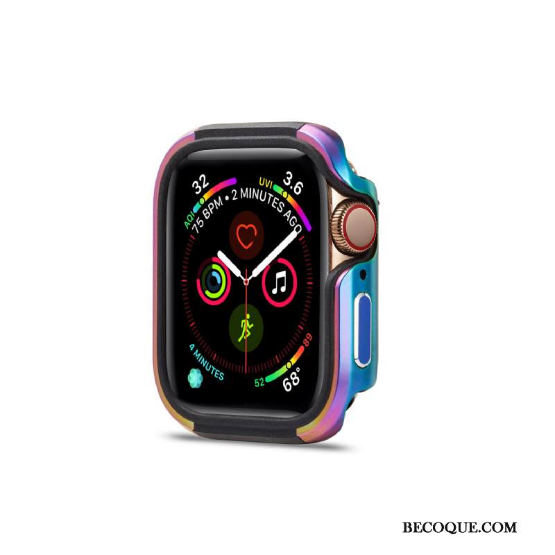 Kuori Apple Watch Series 5 Metalli Trendi Murtumaton, Kotelo Apple Watch Series 5 Suojaus Kulta Kehys