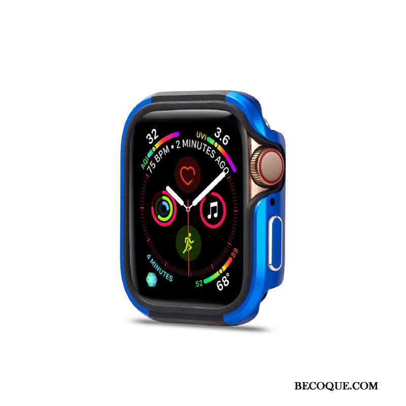 Kuori Apple Watch Series 5 Metalli Trendi Murtumaton, Kotelo Apple Watch Series 5 Suojaus Kulta Kehys