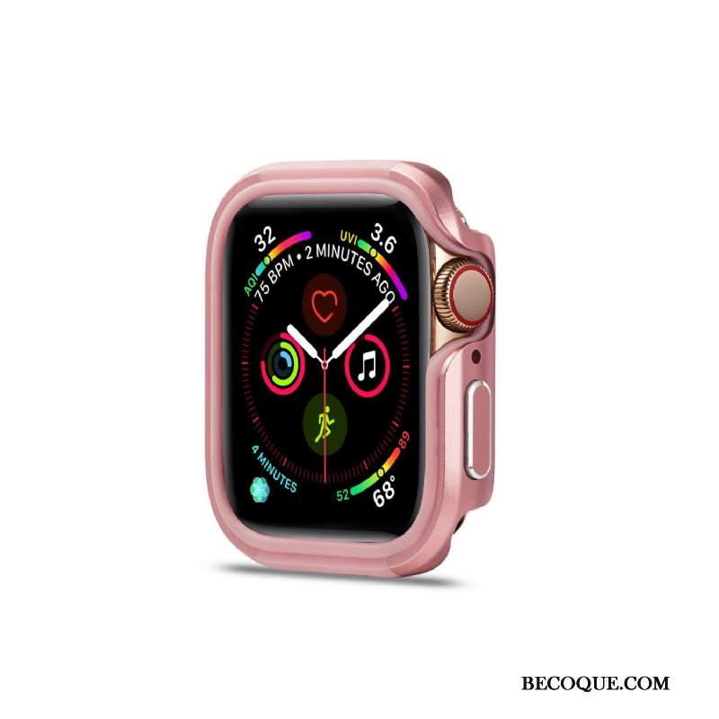 Kuori Apple Watch Series 5 Metalli Trendi Murtumaton, Kotelo Apple Watch Series 5 Suojaus Kulta Kehys