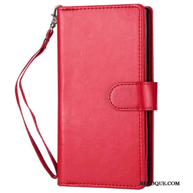 Kuori Flip Case iPhone 14 Pro Max Irrotettava 9 Kortin Pidike