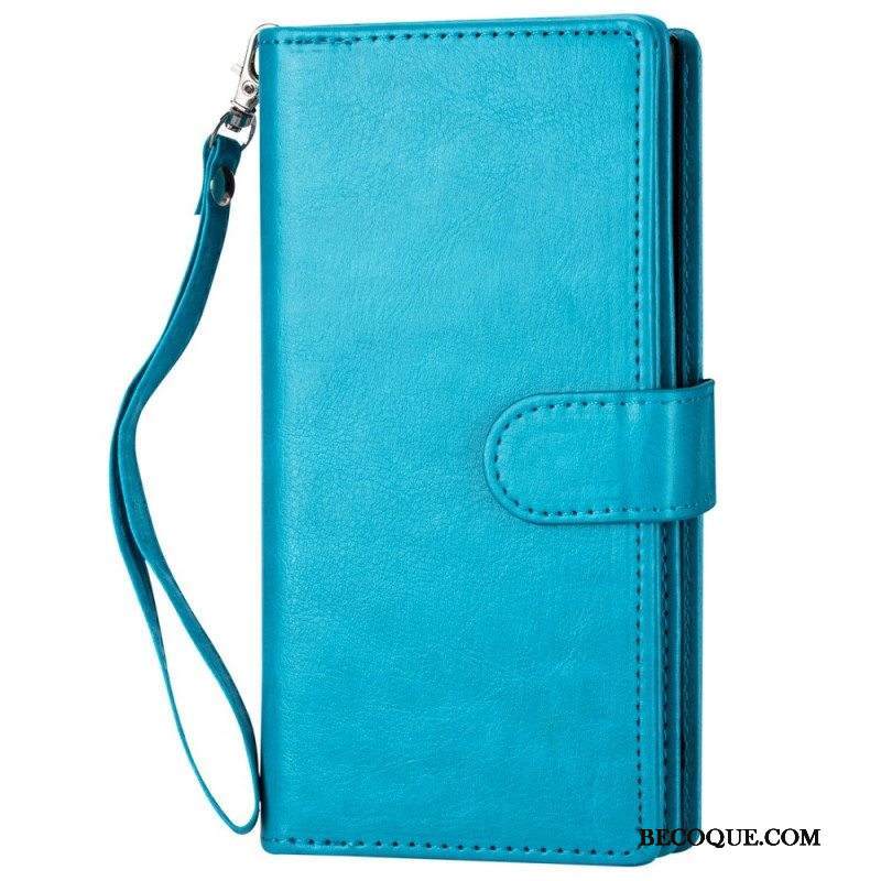 Kuori Flip Case iPhone 14 Pro Max Irrotettava 9 Kortin Pidike