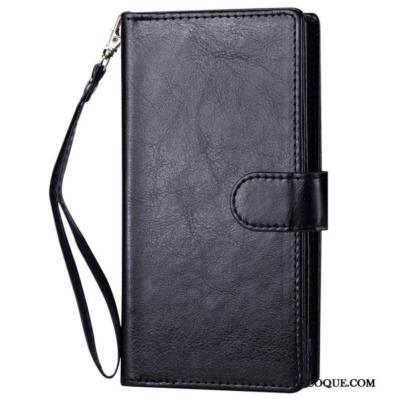 Kuori Flip Case iPhone 14 Pro Max Irrotettava 9 Kortin Pidike