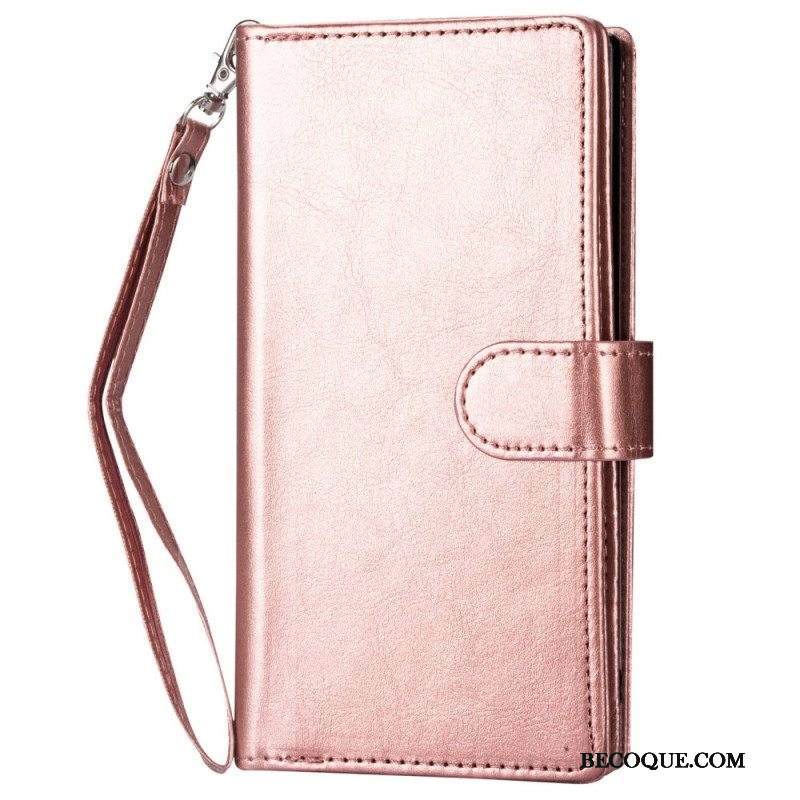 Kuori Flip Case iPhone 14 Pro Max Irrotettava 9 Kortin Pidike