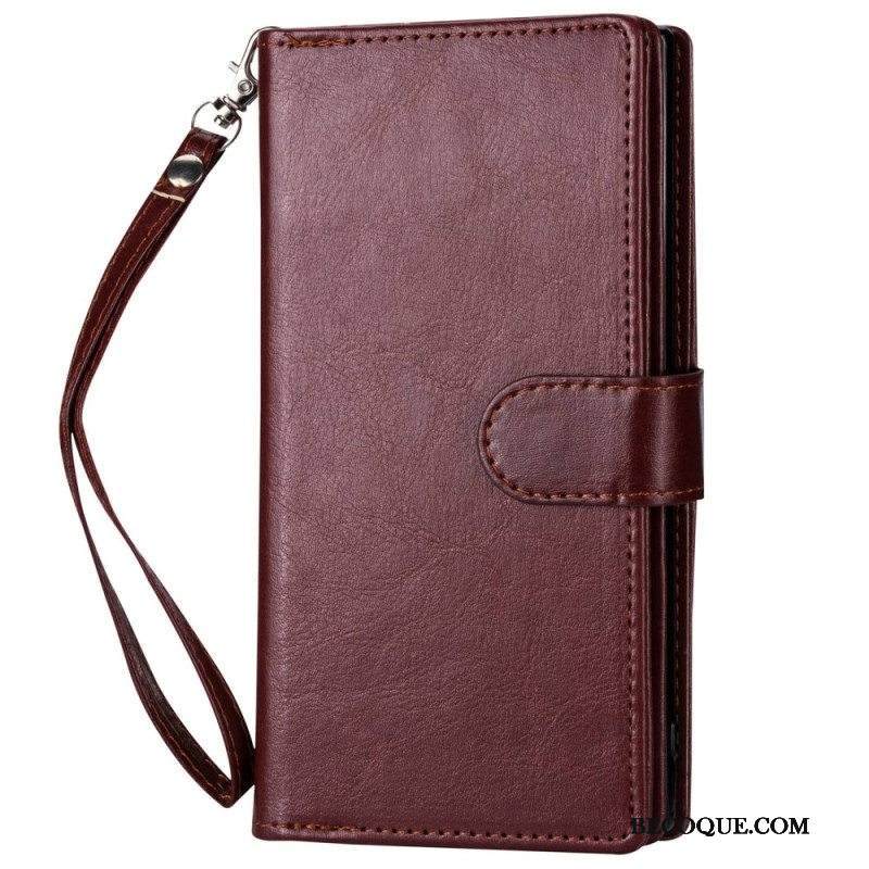 Kuori Flip Case iPhone 14 Pro Max Irrotettava 9 Kortin Pidike