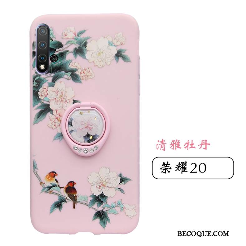 Kuori Honor 20 Laukut Jauhe Murtumaton, Kotelo Honor 20 Pehmeä Neste Ripustettavat Koristeet Net Red