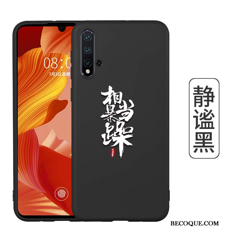 Kuori Honor 20 Pehmeä Neste Murtumaton Pesty Suede, Kotelo Honor 20 Luova Punainen Ohut