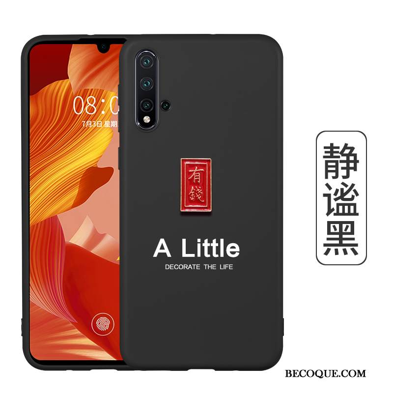 Kuori Honor 20 Pehmeä Neste Murtumaton Pesty Suede, Kotelo Honor 20 Luova Punainen Ohut