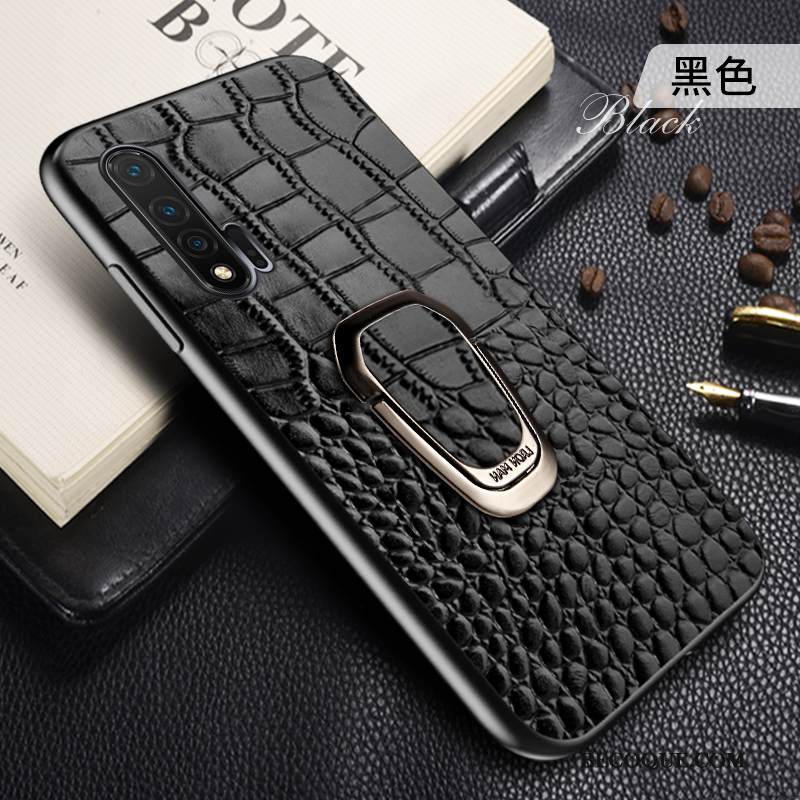 Kuori Honor 20 Pro Laukut Magneettinen Lehmä, Kotelo Honor 20 Pro Nahka Kiinteä Väri Puhelimen Kuoret