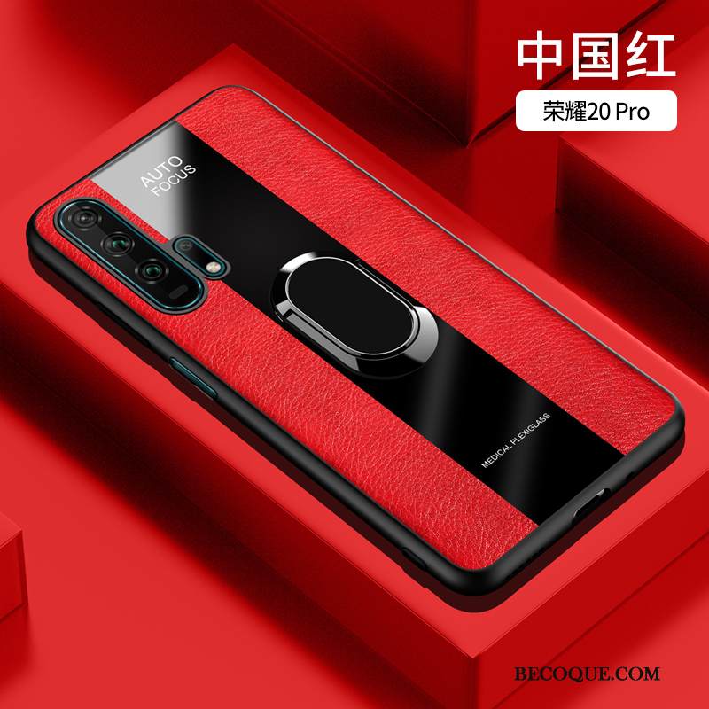 Kuori Honor 20 Pro Nahka Murtumaton Persoonallisuus, Kotelo Honor 20 Pro Suojaus Punainen Nuoret
