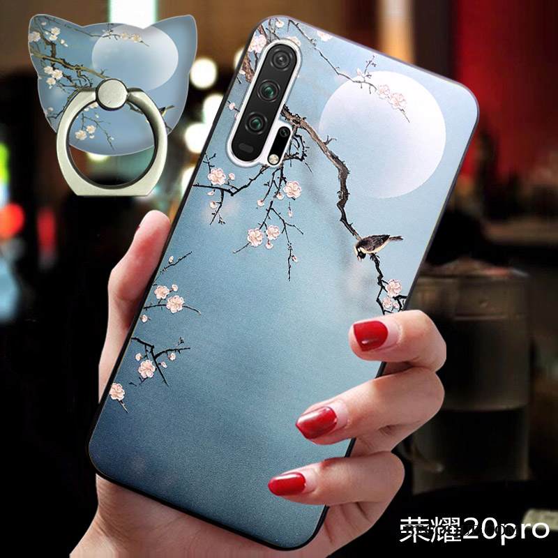 Kuori Honor 20 Pro Pehmeä Neste Tuuli Tide-brändi, Kotelo Honor 20 Pro Kohokuviointi Trendi Murtumaton