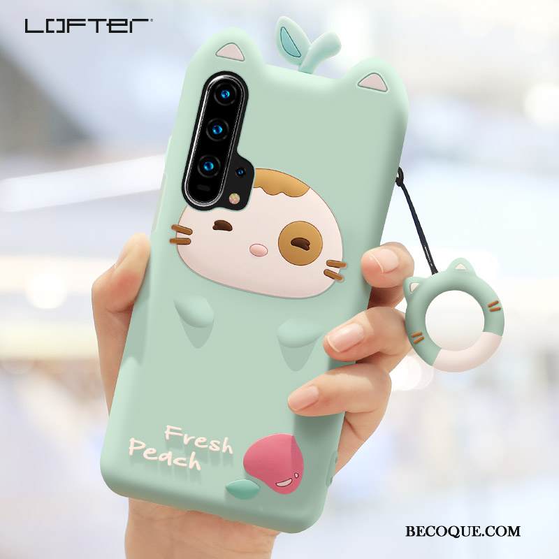 Kuori Honor 20 Pro Silikoni Net Red Vihreä, Kotelo Honor 20 Pro Pehmeä Neste Puhelimen Kuoret Murtumaton