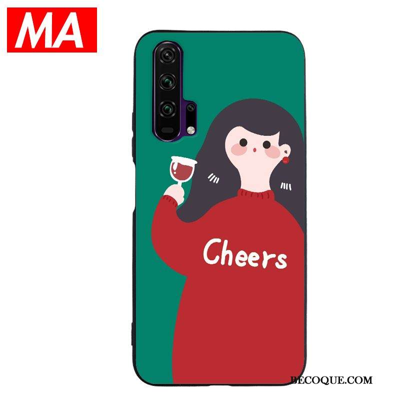 Kuori Honor 20 Pro Tila Suuntaus Persoonallisuus, Kotelo Honor 20 Pro Pehmeä Neste Puhelimen Kuoret Vihreä