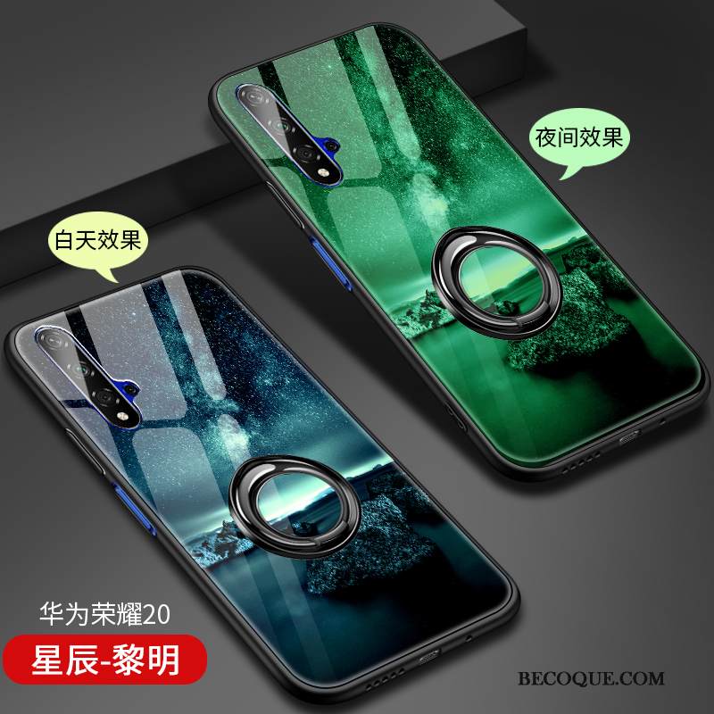 Kuori Honor 20 Silikoni Lasi Persoonallisuus, Kotelo Honor 20 Suojaus Punainen Ohut