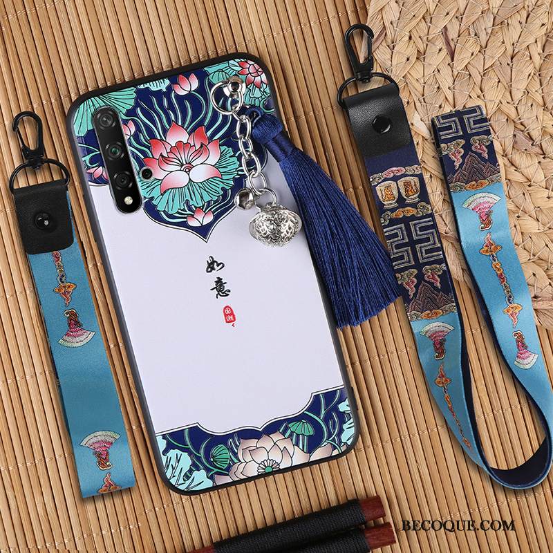 Kuori Honor 20 Vuosikerta Jauhe Puhelimen Kuoret, Kotelo Honor 20 Luova Pesty Suede Persoonallisuus