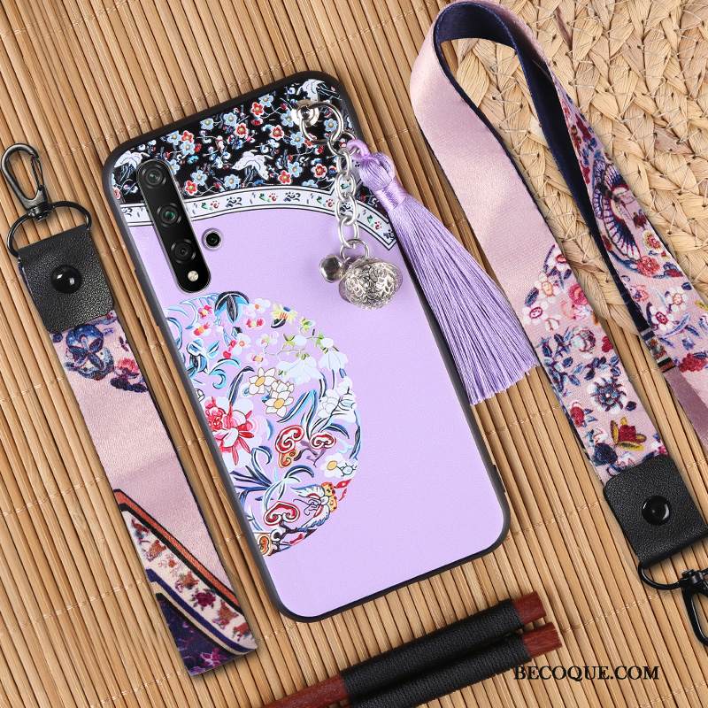 Kuori Honor 20 Vuosikerta Jauhe Puhelimen Kuoret, Kotelo Honor 20 Luova Pesty Suede Persoonallisuus