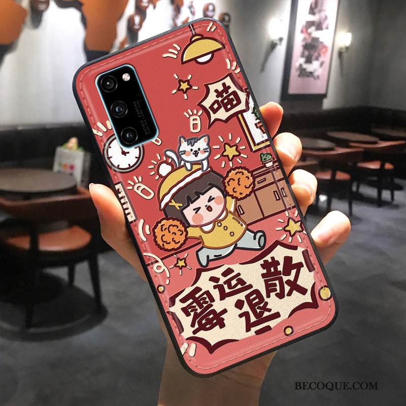 Kuori Honor 30 Pro Kohokuviointi Persoonallisuus Net Red, Kotelo Honor 30 Pro Suojaus Kukkakuvio Rotta