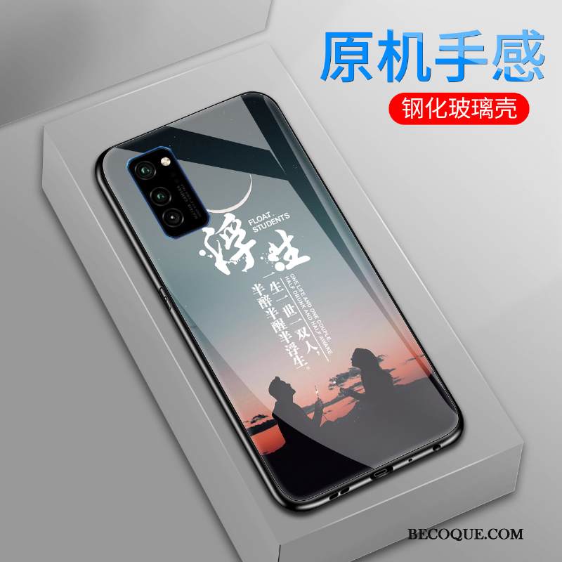 Kuori Honor 30 Pro Luova Lasi Taide, Kotelo Honor 30 Pro Musta Persoonallisuus