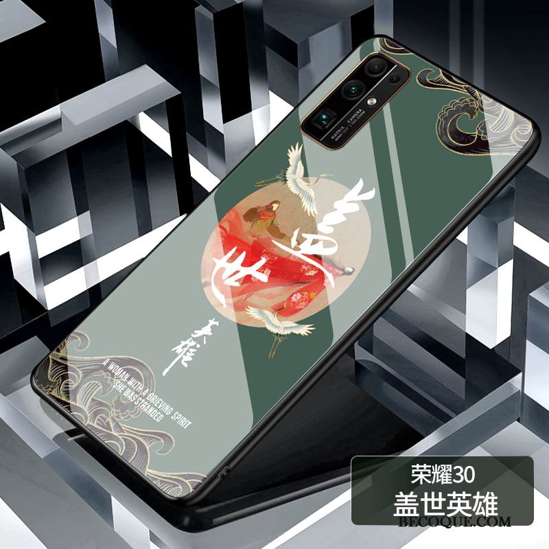 Kuori Honor 30 Silikoni Lasi Vaalean, Kotelo Honor 30 Laukut Puhelimen Kuoret Ohut