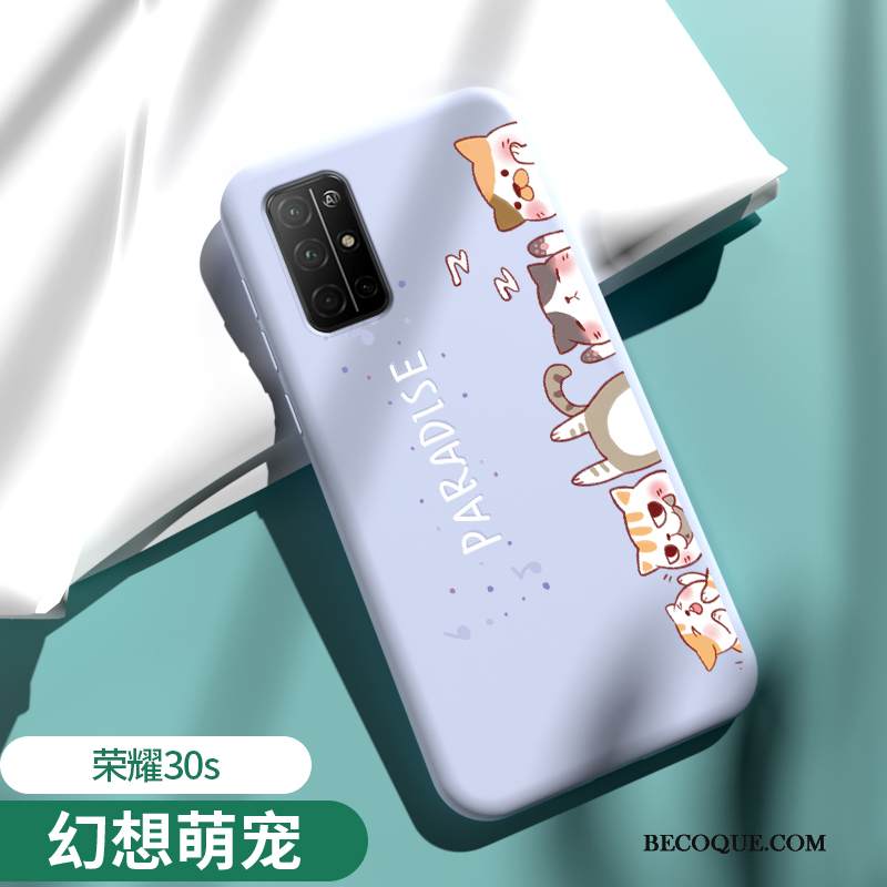 Kuori Honor 30s Silikoni Jauhe Puhelimen Kuoret, Kotelo Honor 30s Pehmeä Neste Net Red Murtumaton