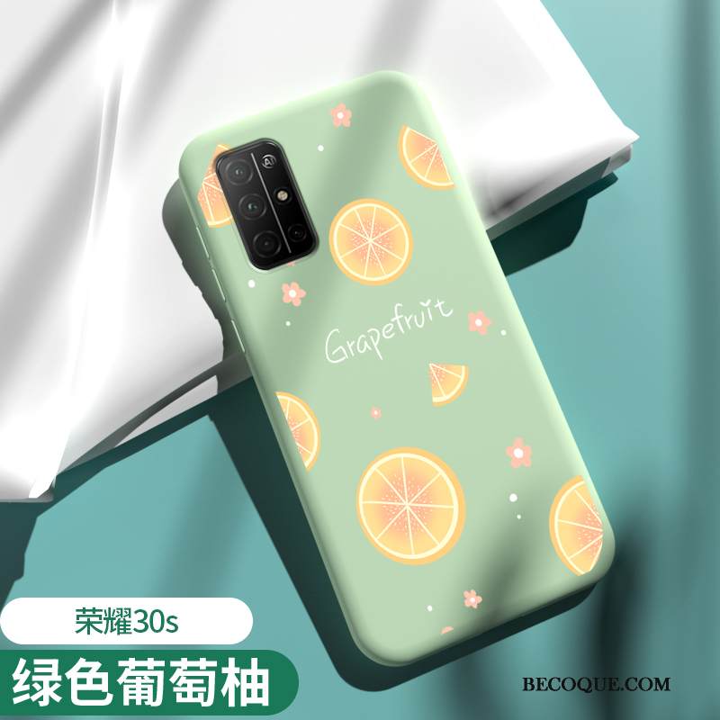 Kuori Honor 30s Silikoni Jauhe Puhelimen Kuoret, Kotelo Honor 30s Pehmeä Neste Net Red Murtumaton