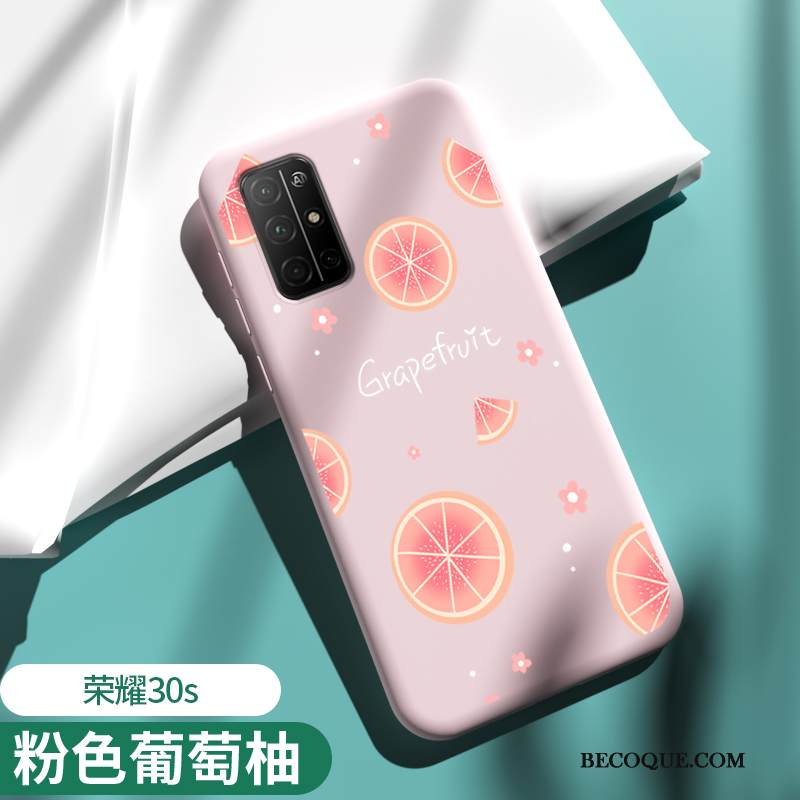 Kuori Honor 30s Silikoni Jauhe Puhelimen Kuoret, Kotelo Honor 30s Pehmeä Neste Net Red Murtumaton