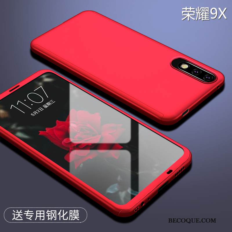 Kuori Honor 9x Laukut Musta Pesty Suede, Kotelo Honor 9x Puhelimen Kuoret Murtumaton