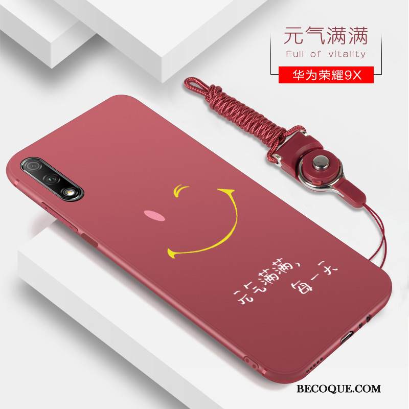 Kuori Honor 9x Laukut Uusi Punainen, Kotelo Honor 9x Silikoni Murtumaton Trendi