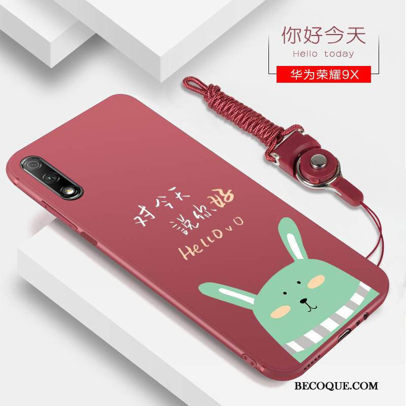 Kuori Honor 9x Laukut Uusi Punainen, Kotelo Honor 9x Silikoni Murtumaton Trendi