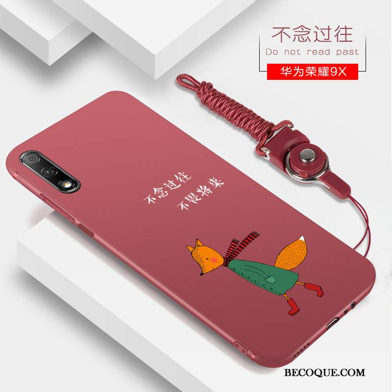 Kuori Honor 9x Laukut Uusi Punainen, Kotelo Honor 9x Silikoni Murtumaton Trendi