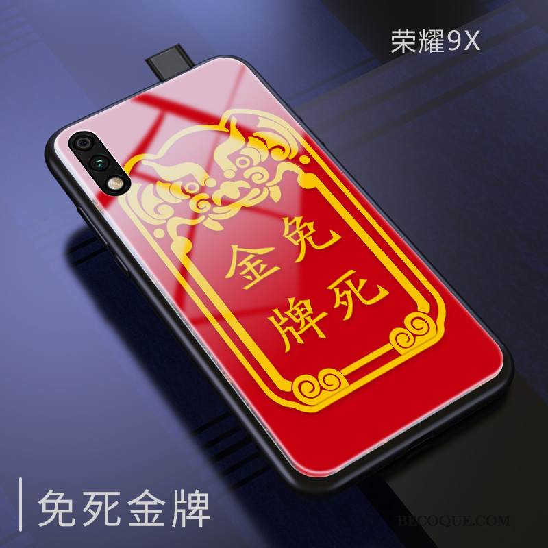 Kuori Honor 9x Pehmeä Neste Peili L, Kotelo Honor 9x Laukut Lasi Ultra