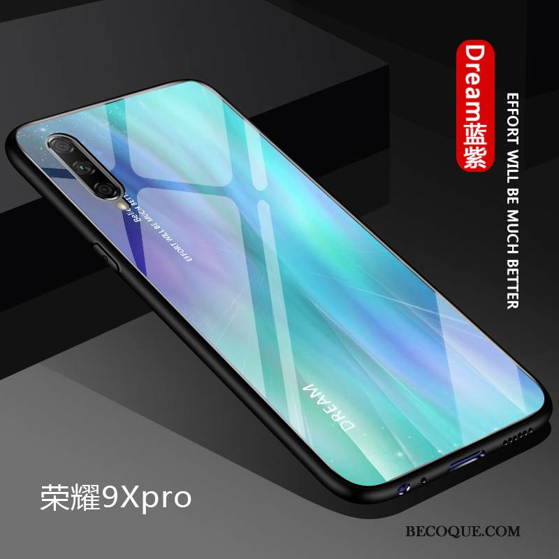 Kuori Honor 9x Pro Luova Lasi Kova, Kotelo Honor 9x Pro Suojaus Kaltevuus Punainen