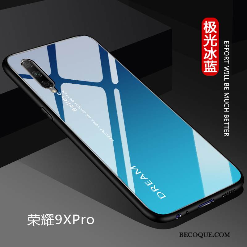 Kuori Honor 9x Pro Luova Lasi Kova, Kotelo Honor 9x Pro Suojaus Kaltevuus Punainen