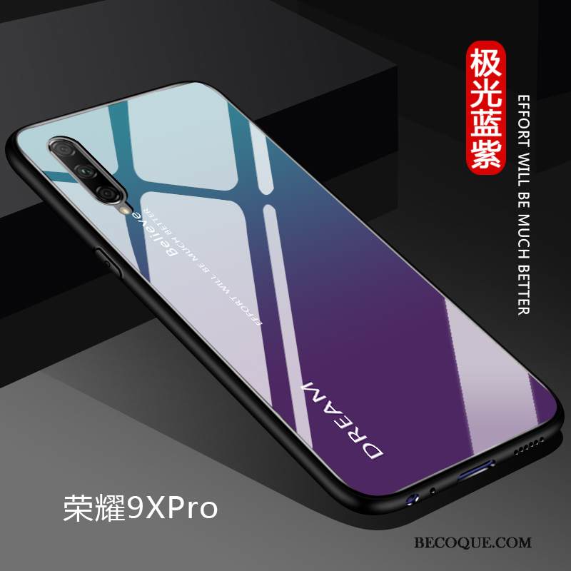 Kuori Honor 9x Pro Luova Lasi Kova, Kotelo Honor 9x Pro Suojaus Kaltevuus Punainen