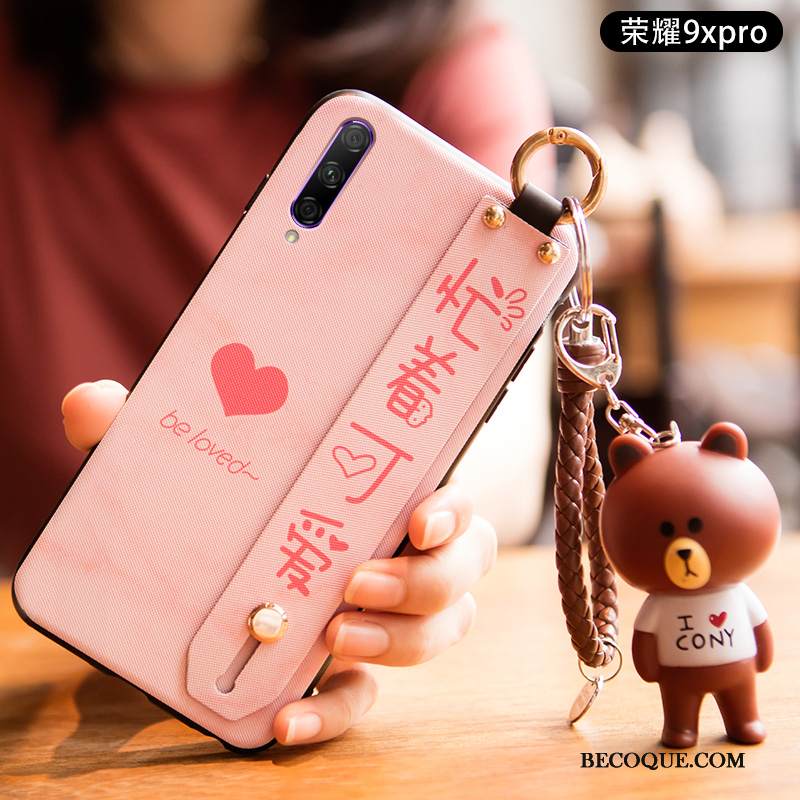 Kuori Honor 9x Pro Silikoni Pesty Suede Murtumaton, Kotelo Honor 9x Pro Pehmeä Neste Rakkaus Jauhe