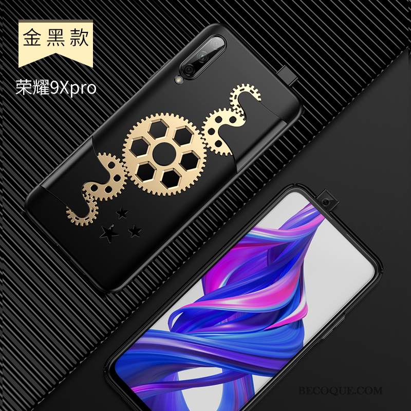 Kuori Honor 9x Pro Suojaus Murtumaton Säteilevä, Kotelo Honor 9x Pro Laukut Musta Ultra