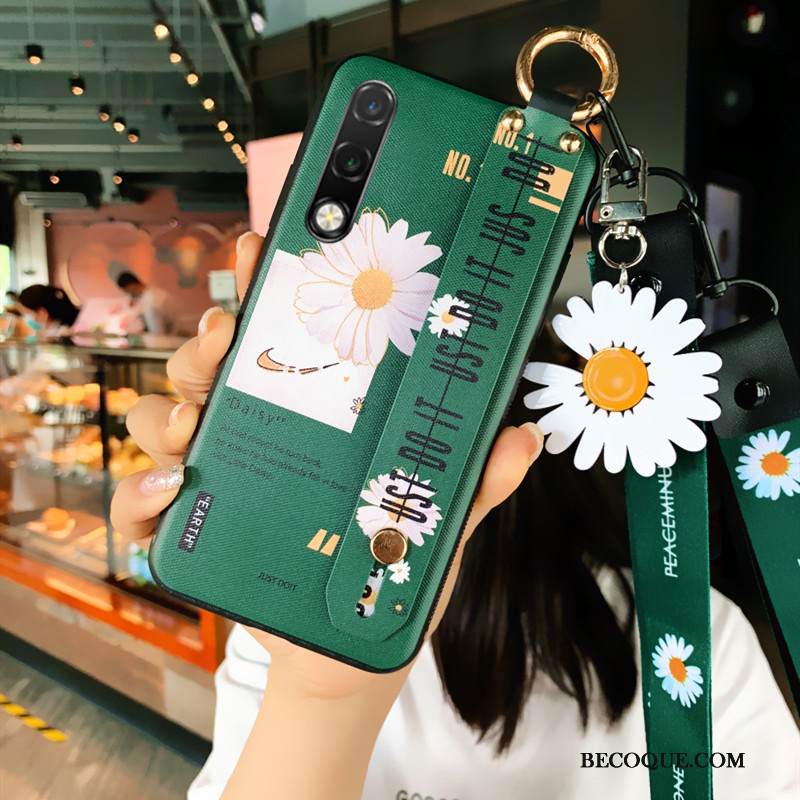 Kuori Honor 9x Suojaus Murtumaton Valkoinen, Kotelo Honor 9x Pehmeä Neste Net Red Päivänkakkara