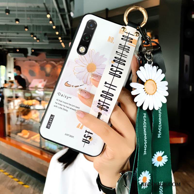 Kuori Honor 9x Suojaus Murtumaton Valkoinen, Kotelo Honor 9x Pehmeä Neste Net Red Päivänkakkara